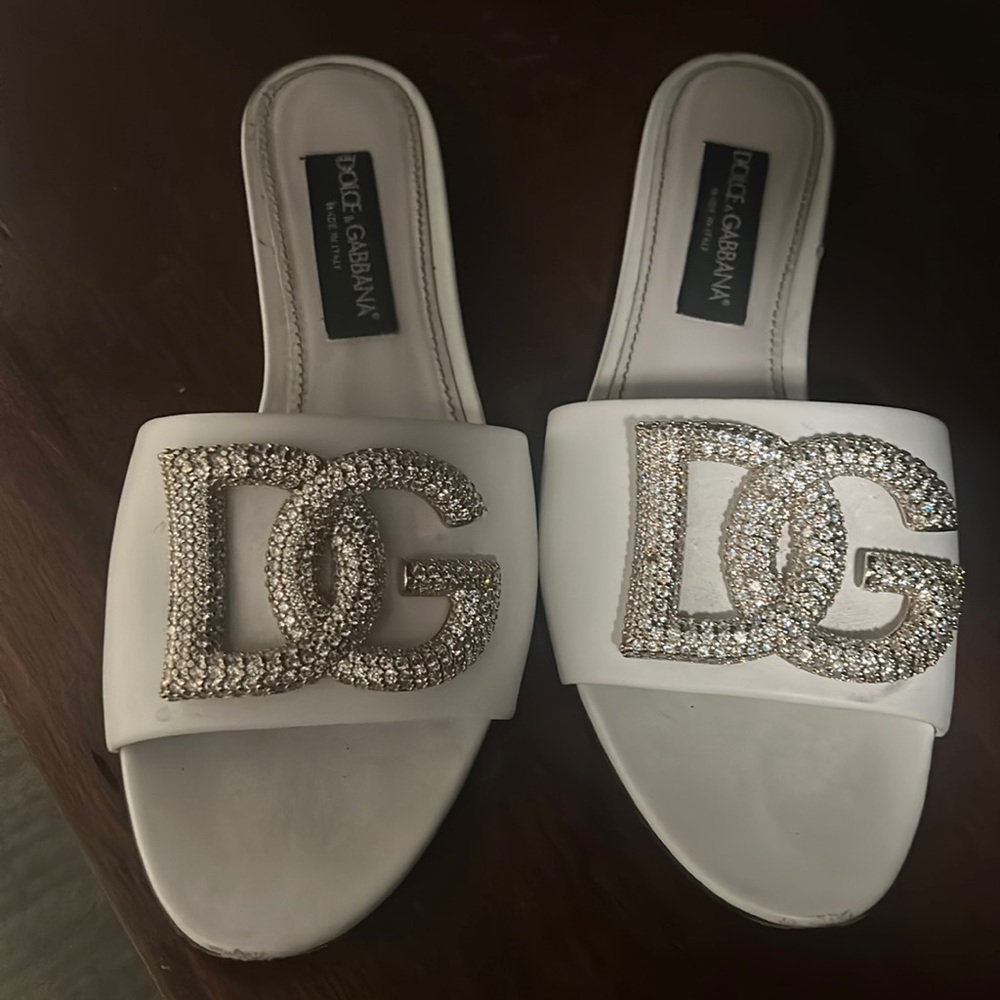 Dolce and Gabbana diamond sandals